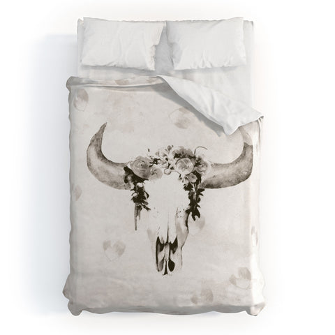 Kangarui Romantic Boho Buffalo III Duvet Cover