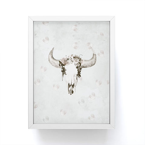 Kangarui Romantic Boho Buffalo III Framed Mini Art Print