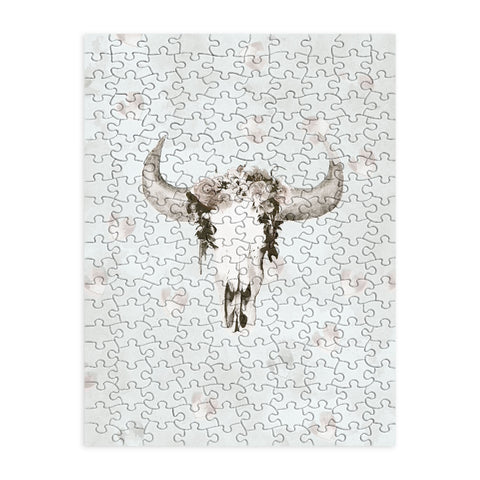 Kangarui Romantic Boho Buffalo III Puzzle