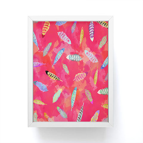 Kangarui Sunset Feathers Framed Mini Art Print