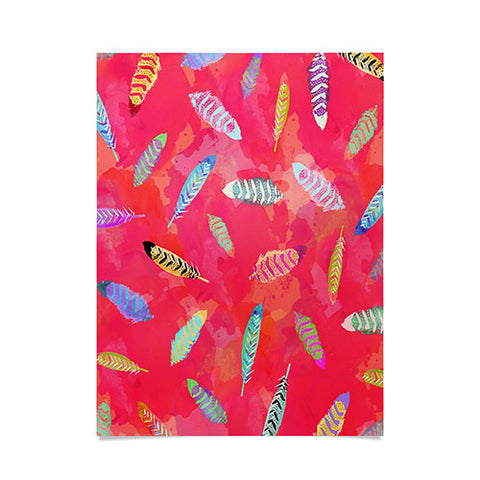 Kangarui Sunset Feathers Poster