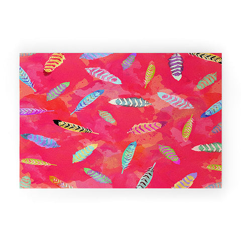 Kangarui Sunset Feathers Welcome Mat