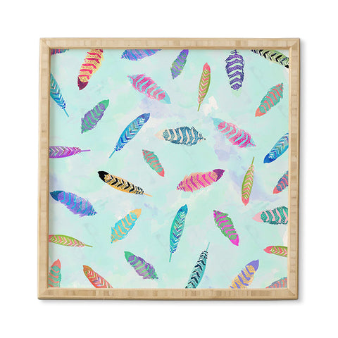 Kangarui Swimming Feathers Framed Wall Art