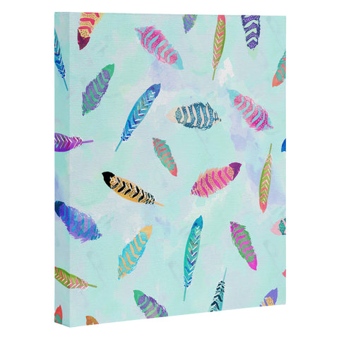 Kangarui Swimming Feathers Art Canvas