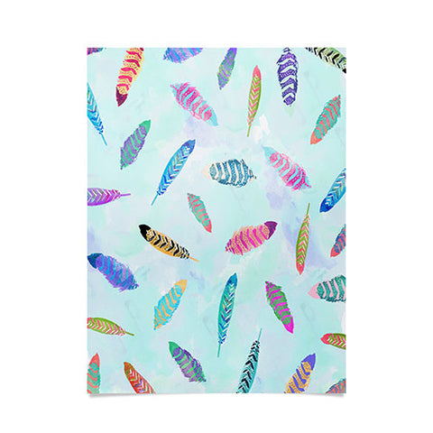 Kangarui Swimming Feathers Poster