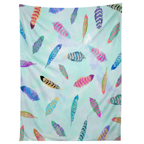 Kangarui Swimming Feathers Tapestry