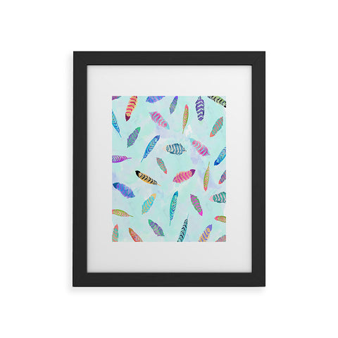 Kangarui Swimming Feathers Framed Art Print