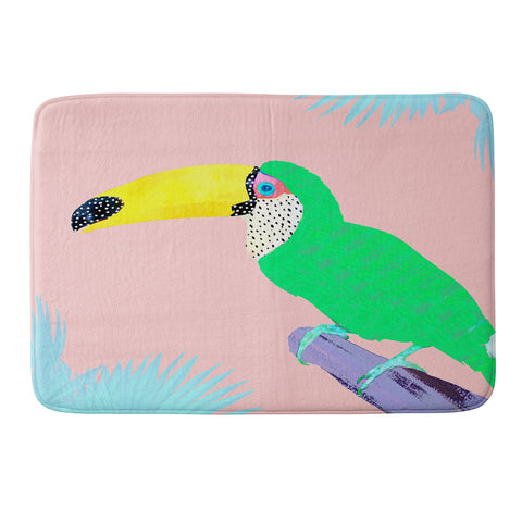 Kangarui Tropical Toucan Memory Foam Bath Mat