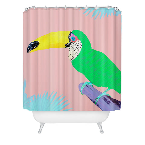 Kangarui Tropical Toucan Shower Curtain