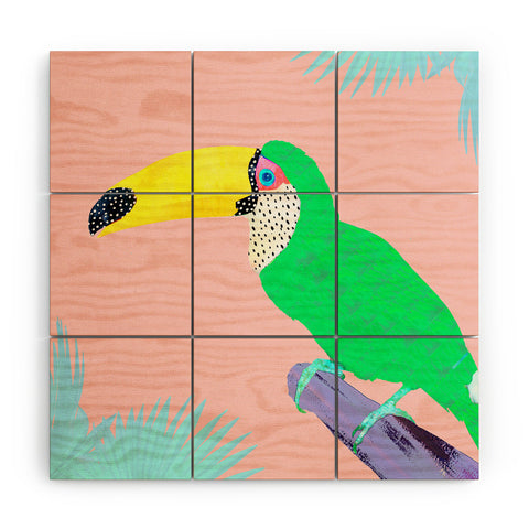 Kangarui Tropical Toucan Wood Wall Mural