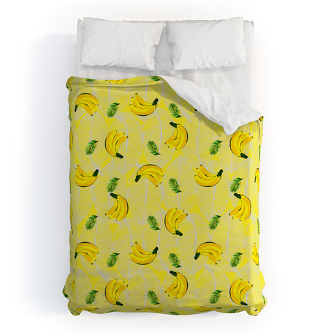 Kangarui Yellow Bananas Duvet Cover