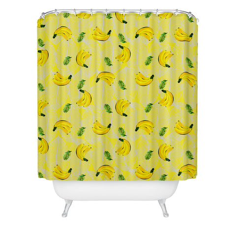 Kangarui Yellow Bananas Shower Curtain