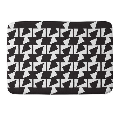 Karen Harris Bravo Black And White Memory Foam Bath Mat