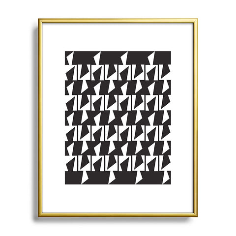 Karen Harris Bravo Black And White Metal Framed Art Print