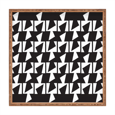 Karen Harris Bravo Black And White Square Tray