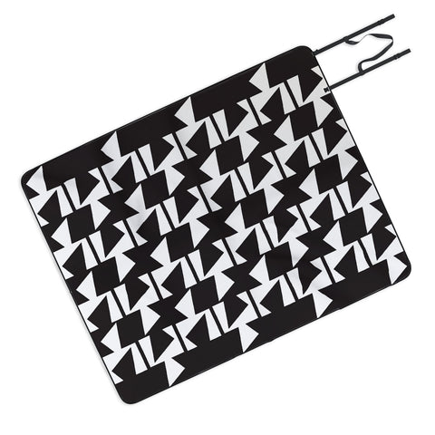 Karen Harris Bravo Black And White Picnic Blanket