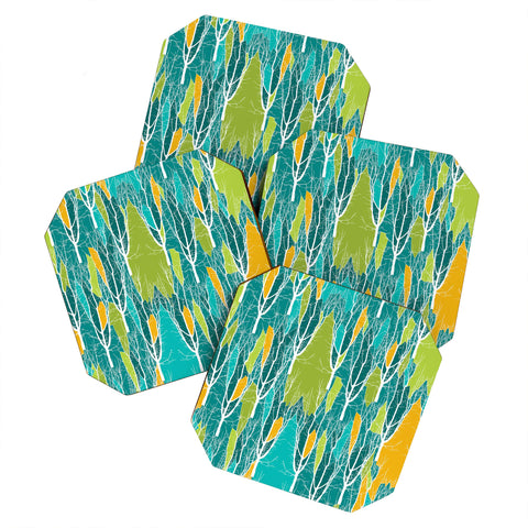 Karen Harris Citrus Multi What Forest Coaster Set
