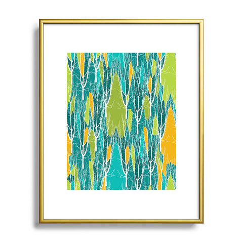 Karen Harris Citrus Multi What Forest Metal Framed Art Print