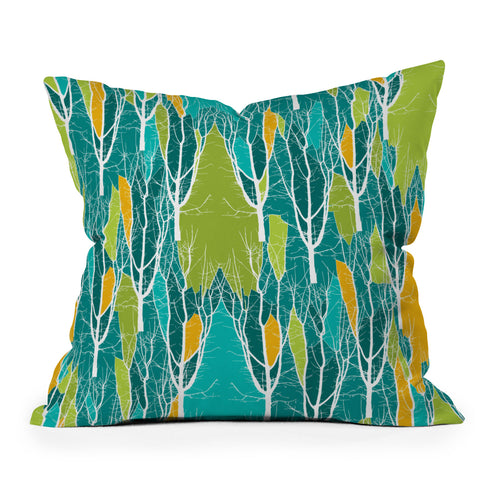 Karen Harris Citrus Multi What Forest Throw Pillow
