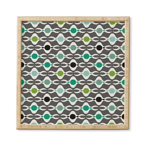 Karen Harris Coming Undone In Succulent Dark Framed Wall Art