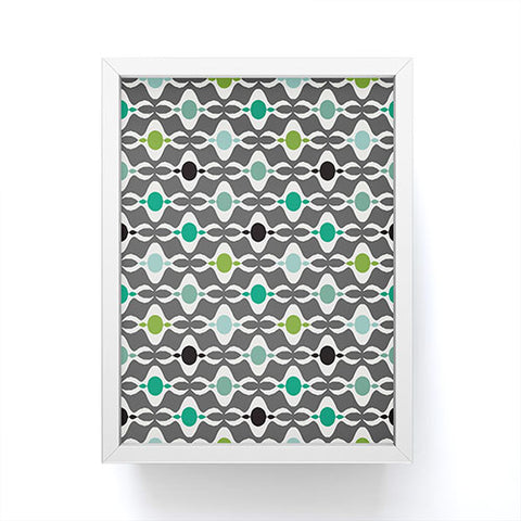 Karen Harris Coming Undone In Succulent Dark Framed Mini Art Print