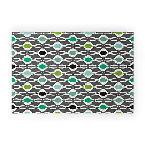 Karen Harris Coming Undone In Succulent Dark Welcome Mat