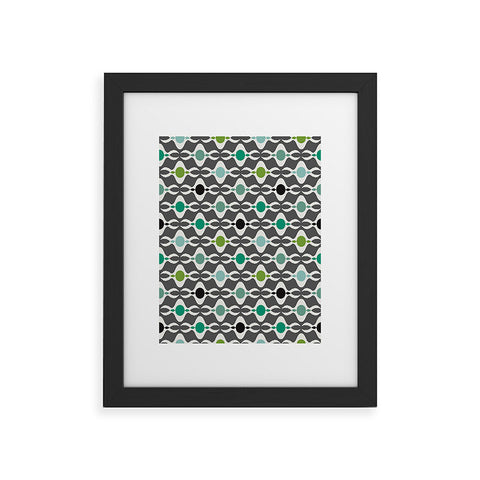 Karen Harris Coming Undone In Succulent Dark Framed Art Print