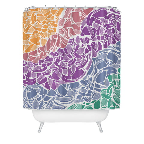 Karen Harris Fossil Jewel Shower Curtain