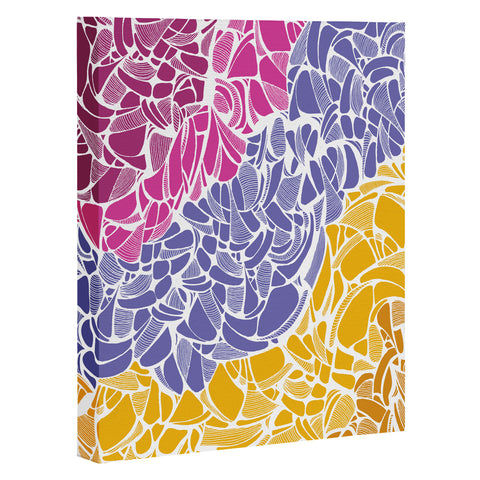 Karen Harris Fossil Warm Jewels Art Canvas