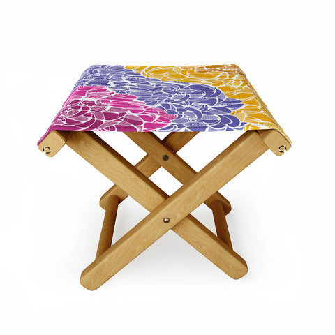 Karen Harris Fossil Warm Jewels Folding Stool