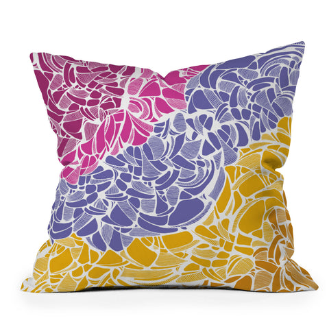 Karen Harris Fossil Warm Jewels Throw Pillow