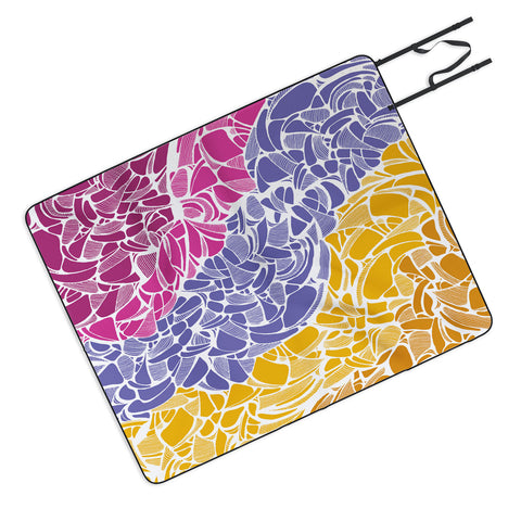 Karen Harris Fossil Warm Jewels Picnic Blanket