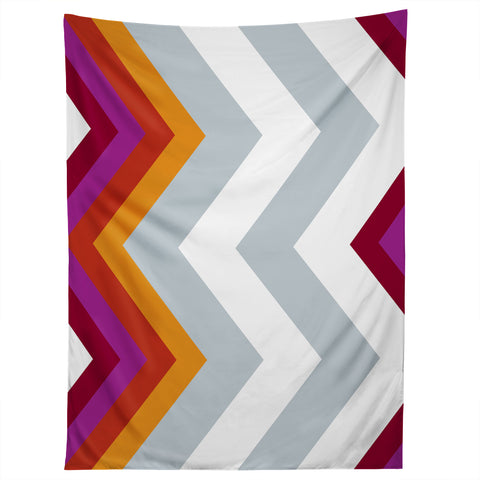 Karen Harris Modernity Solstice Warm Chevron Tapestry