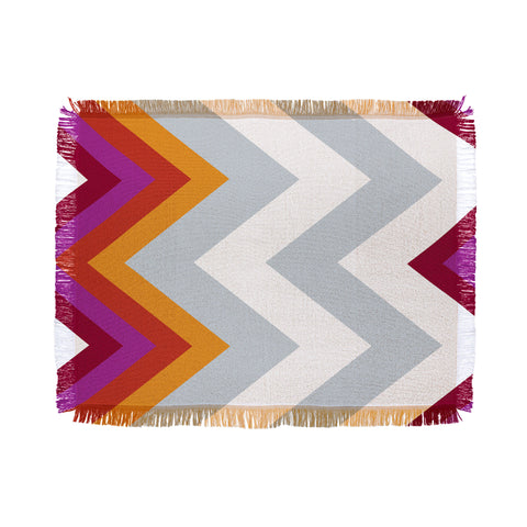Karen Harris Modernity Solstice Warm Chevron Throw Blanket