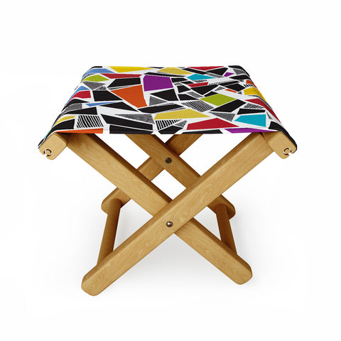 Karen Harris Mosaics Carnivale Folding Stool
