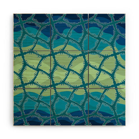 Karen Harris Nocturnical Cool Wood Wall Mural