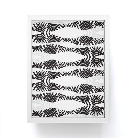 Karen Harris Poppycock Black And White Framed Mini Art Print