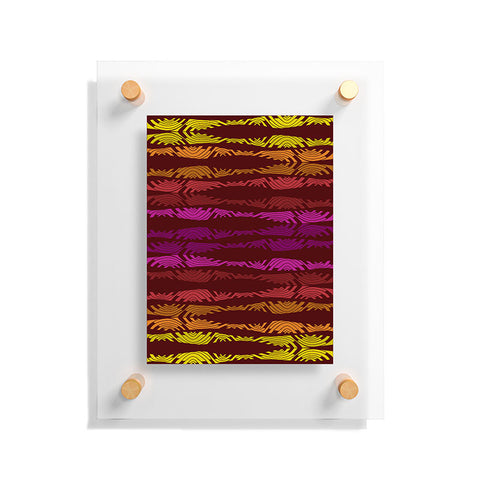 Karen Harris Poppycock Sunset Floating Acrylic Print