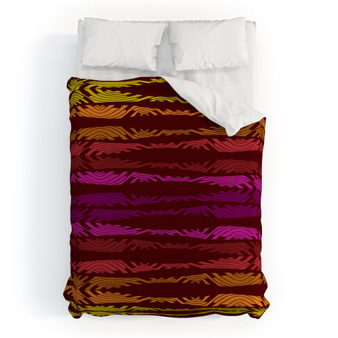 Karen Harris Poppycock Sunset Duvet Cover