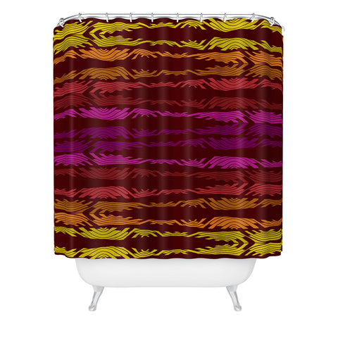 Karen Harris Poppycock Sunset Shower Curtain
