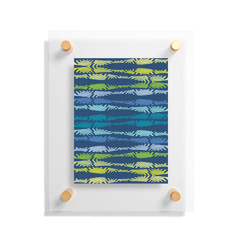 Karen Harris Poppycock Waves Floating Acrylic Print