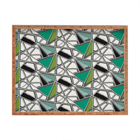 Karen Harris Shattered In Rainforest Rectangular Tray