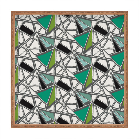 Karen Harris Shattered In Rainforest Square Tray