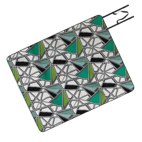 Karen Harris Shattered In Rainforest Picnic Blanket