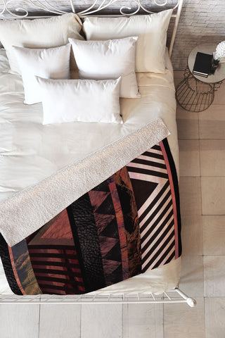 Kei Biome Fleece Throw Blanket