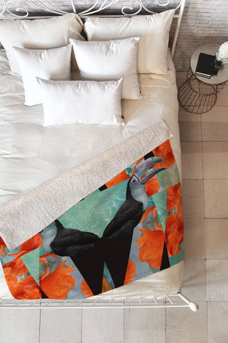 Kei Calypso Fleece Throw Blanket