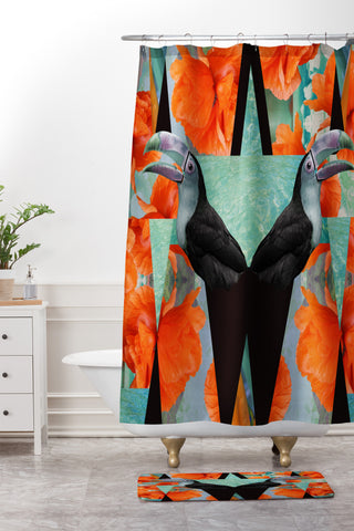 Kei Calypso Shower Curtain And Mat