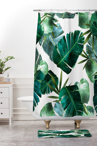 Kei Green Peace Shower Curtain And Mat