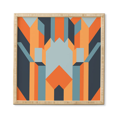 Kei Orange Terrace Framed Wall Art