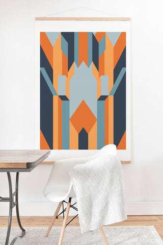 Kei Orange Terrace Art Print And Hanger
